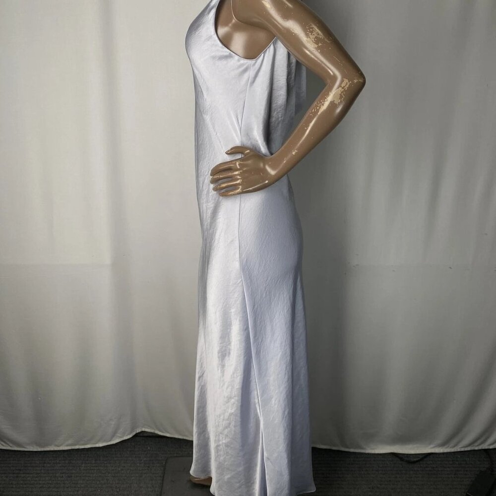 NEW THEORY Womens Maxi Dress Hydrangea Purple Size S Scoop Neck Cowl Back - Picture 5 of 10
